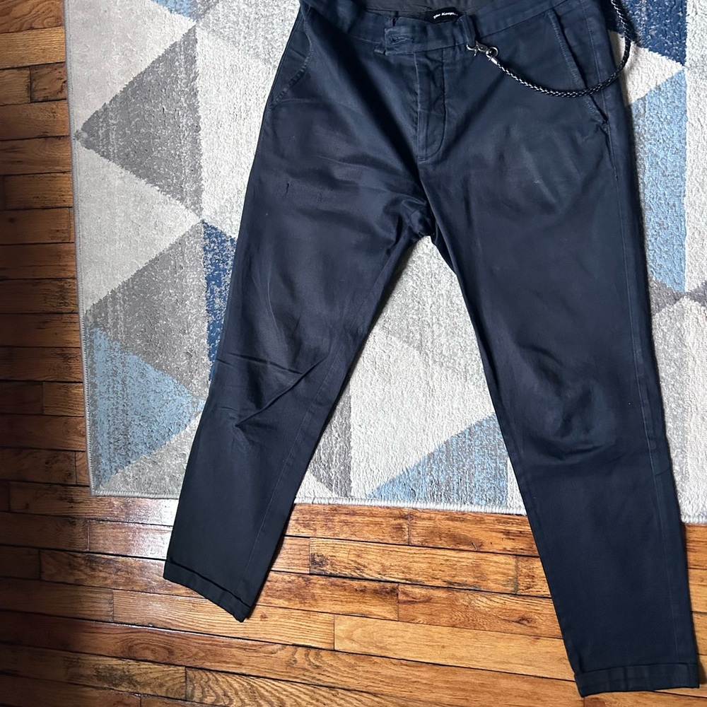 The Kooples - Men's Navy Pants with Chain Detail